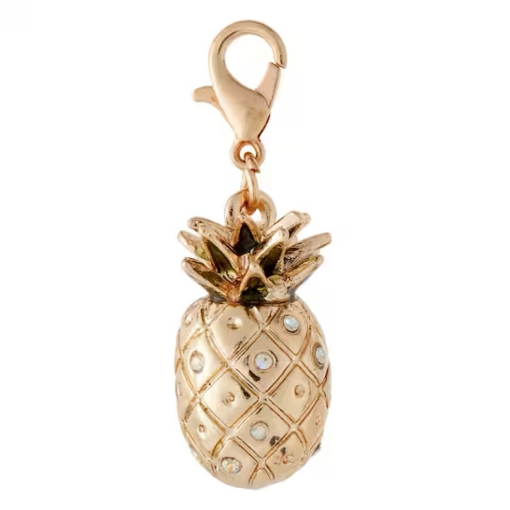 🍍 RHINESTONE PINEAPPLE BRACELET CHARM 🍍